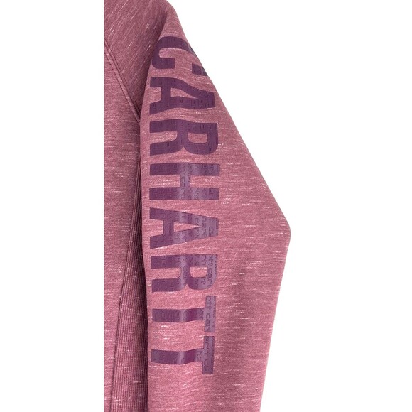 Carhartt Relaxed Fit Midweight Block Logo Sleeve Graphic Sweatshirt Womens L - Picture 2 of 6